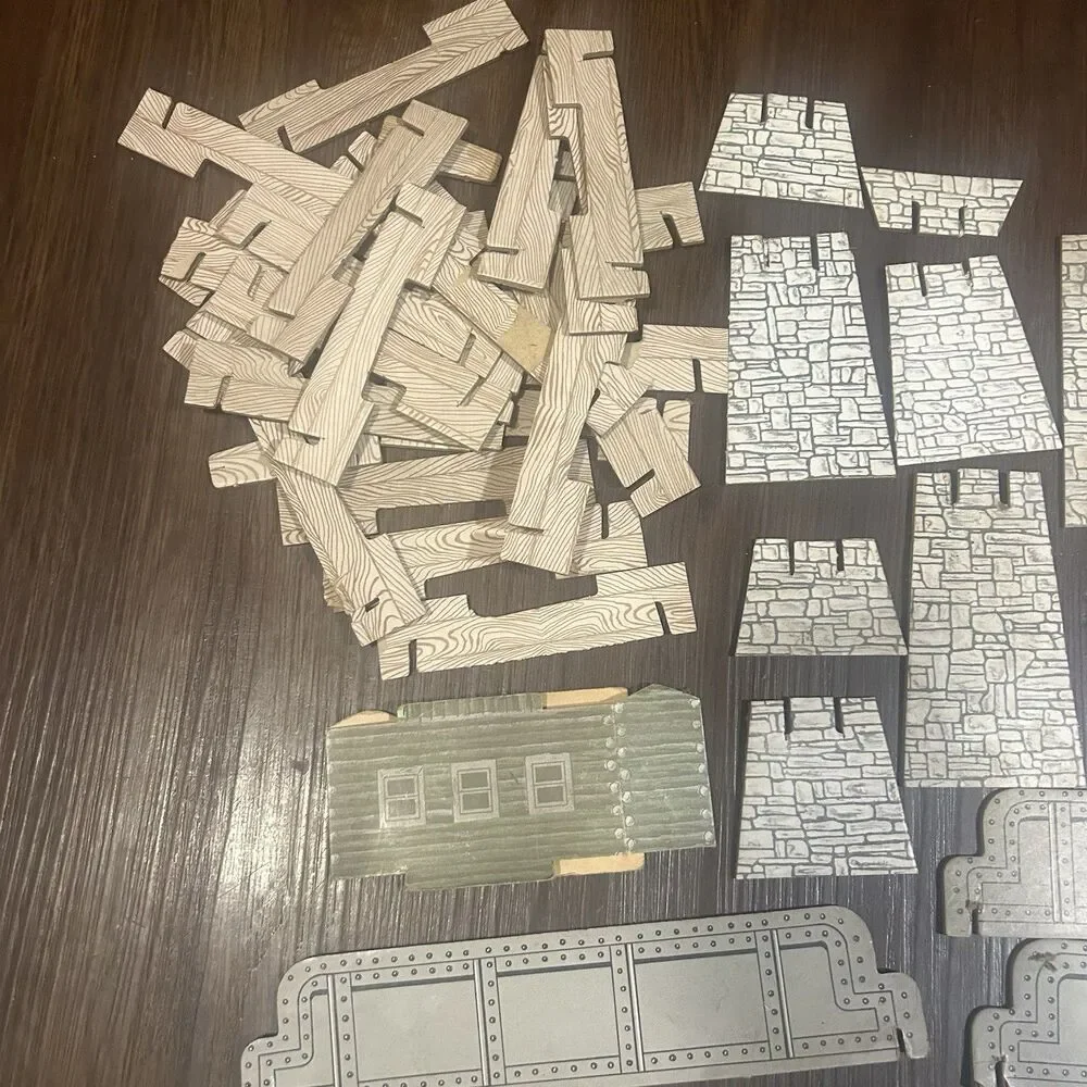 American Flyer S Gauge Cardboard Trestle Set 60+ Pieces Replacement Parts